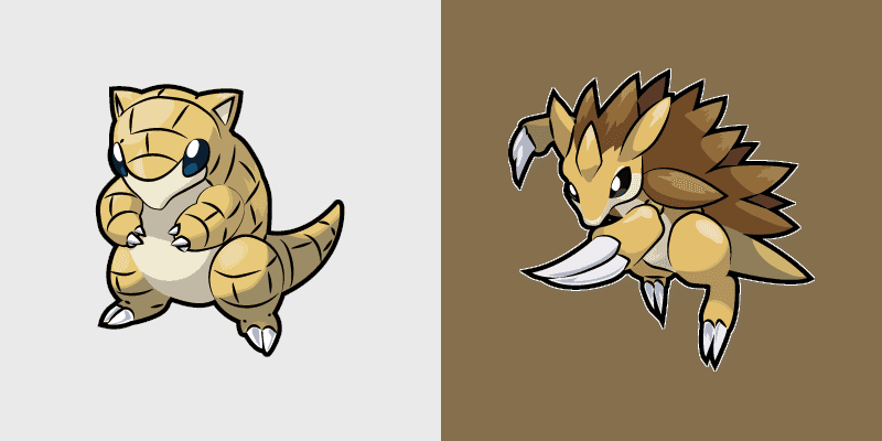 Sandshrew and Sandslash