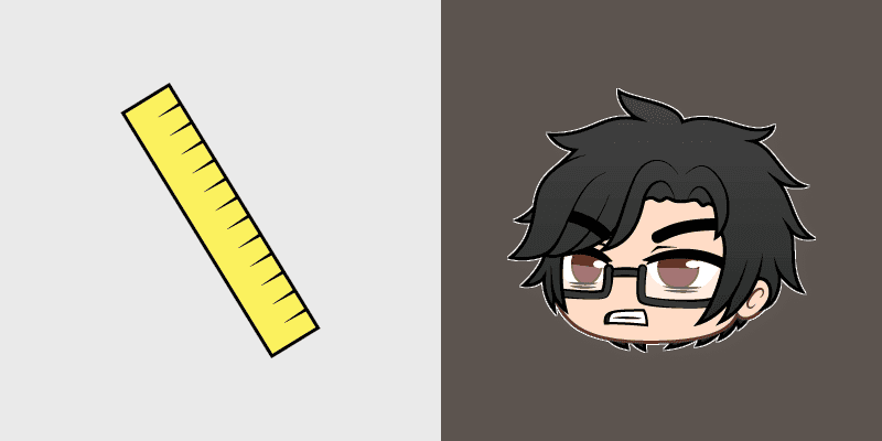 Custom Cursor Pack - Gacha Life's Mr. Principal & Yellow Ruler