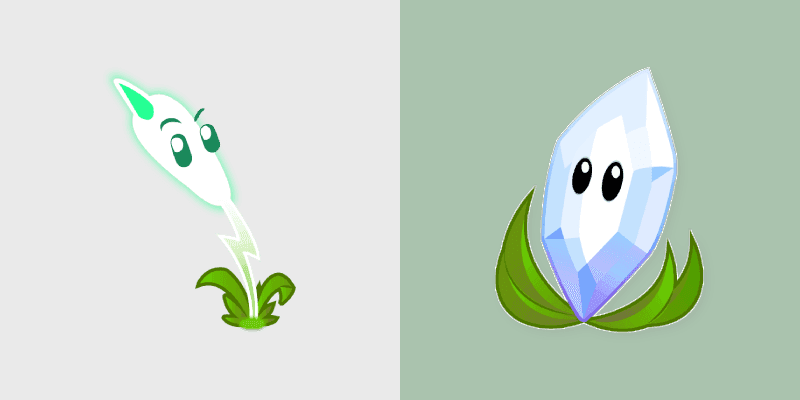 Custom Cursor Pack - Plants vs. Zombies Lightning Reed and Magnifying Grass