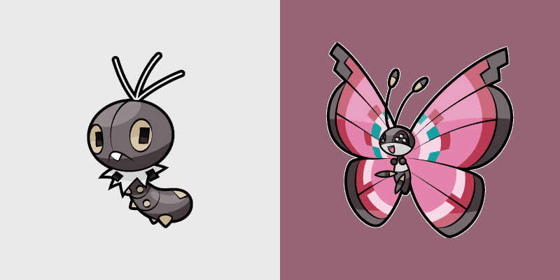 Pokemon Cursor Pack - Scatterbug & Vivillon
