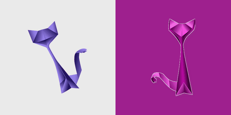 Origami Purple and Pink
