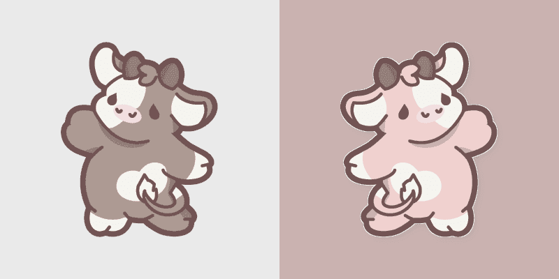 Cute Cursor Pack - Dancing Cow Delight