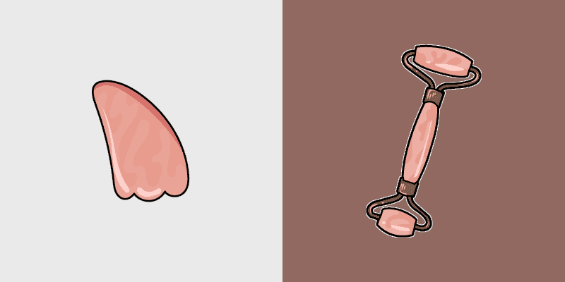 Cute Cursor Pack with Gouache and Roller Massager