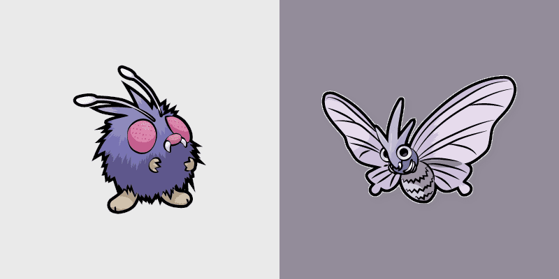 Venonat and Venomoth