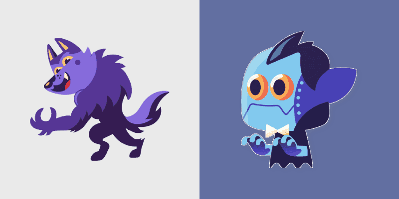 Custom Werewolf & Dracula Cursor Pack