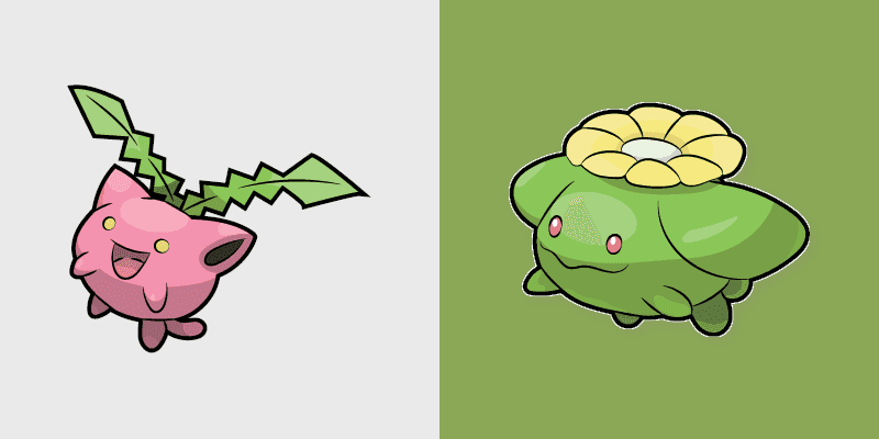 Cute Cursor Pack - Pokemon Hoppip & Skiploom
