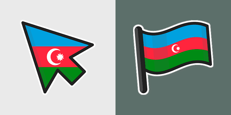 Azerbaijan Flag