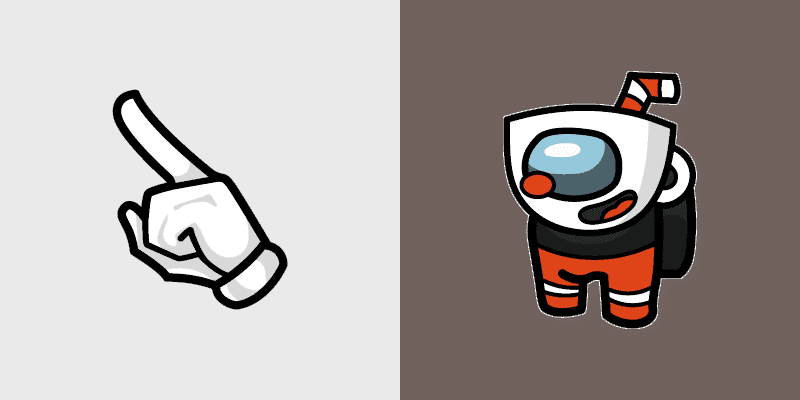 Cuphead-Inspired Cute Cursor Pack