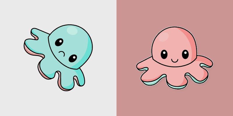 Cute Cursor Pack - VSCO Girl Octopus Changeling