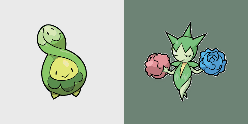 Custom Cute Pokemon Budew & Roselia Cursor Pack