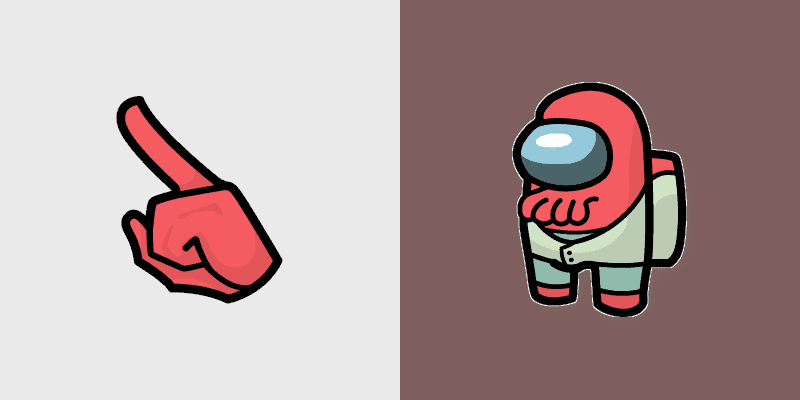 Futurama Zoidberg Among Us Custom Cursor Pack