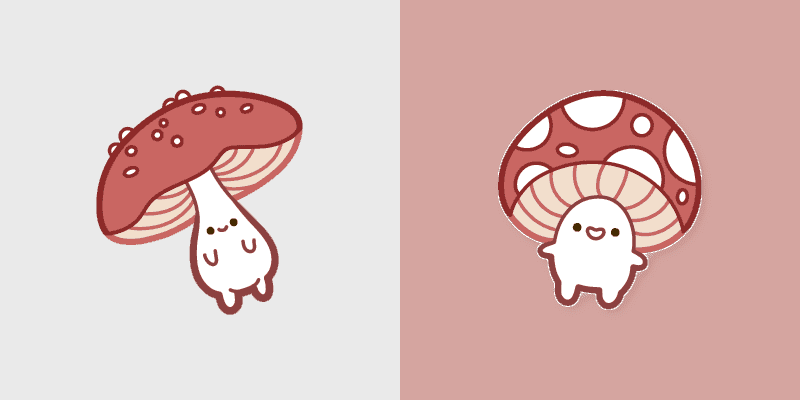 Cute Cursor Pack with Fly Agaric Design