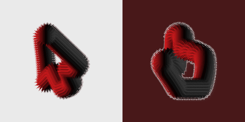 Cute Cursor Red Spikes Collection