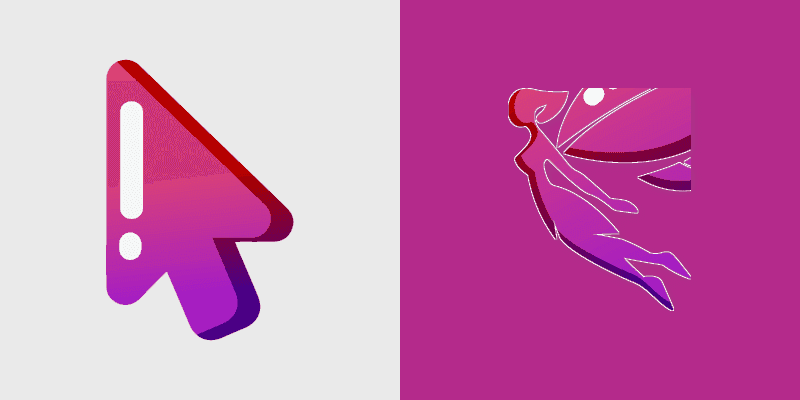 Enchanting Cursor Pack with Purple Fairy