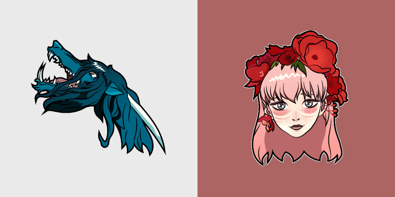 Custom Cursor Pack: Belle & Dragon