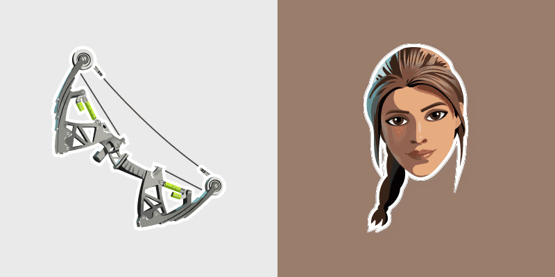 Lara Croft Cute Custom Cursor Pack