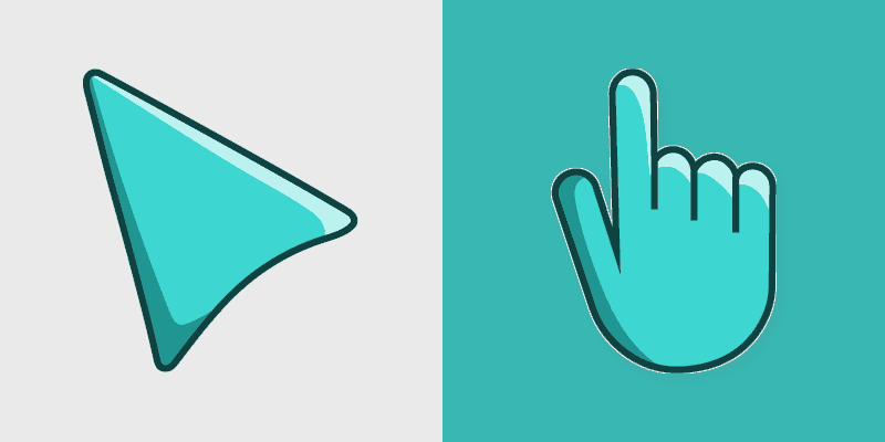 Turquoise Charm Cursor Pack