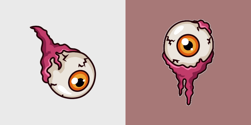 Custom Cute Halloween Eyeball Cursor Pack