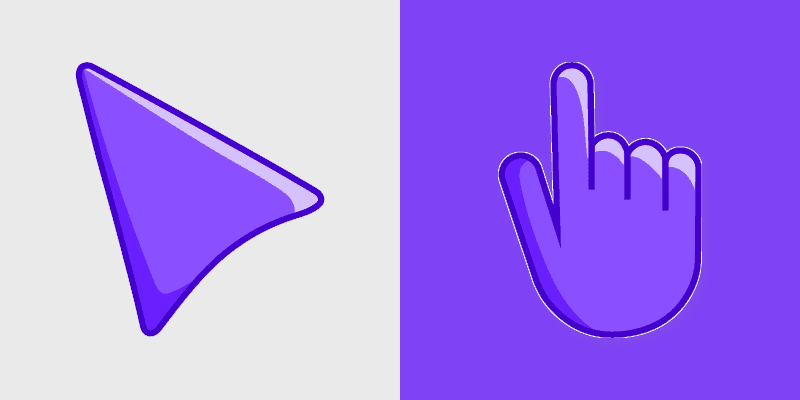 Cute Cursor Crafts - Medium Slate Blue