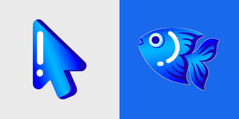 Bluefish Cute Cursor Pack