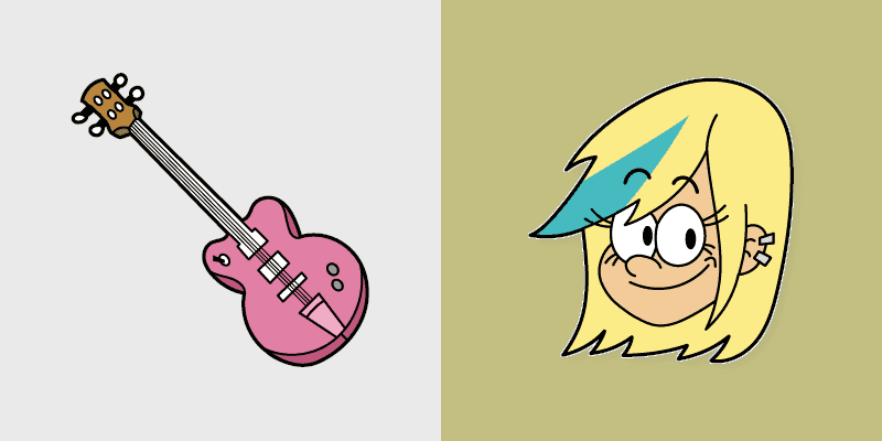 Custom Cursor Pack - The Loud House Sam Sharp & Guitar