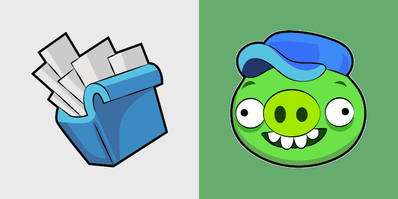 Cute Cursor Pack: Angry Birds Postman Pig