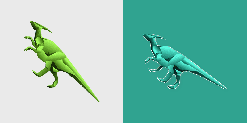 Origami Hadrosaurus