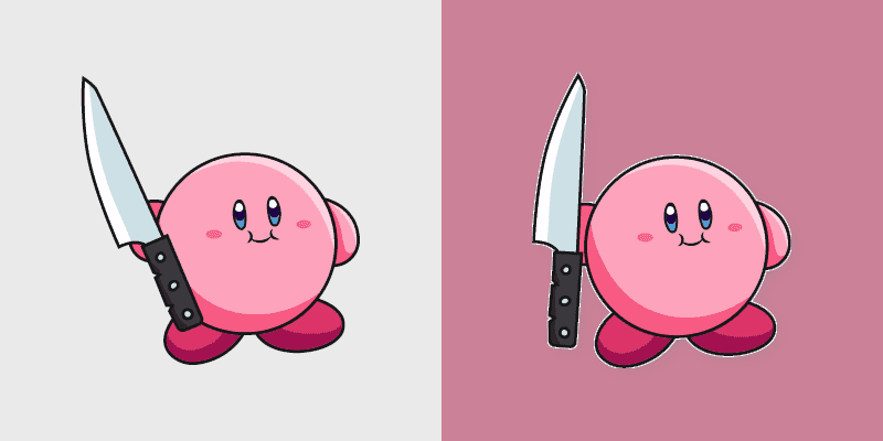 Kirby Knife Meme