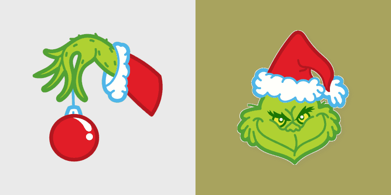 Cute Cursor Pack - Grinch Edition