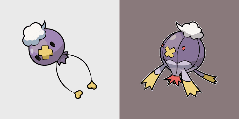 Cute Cursor Pokemon Drifloon and Drifblim Pack