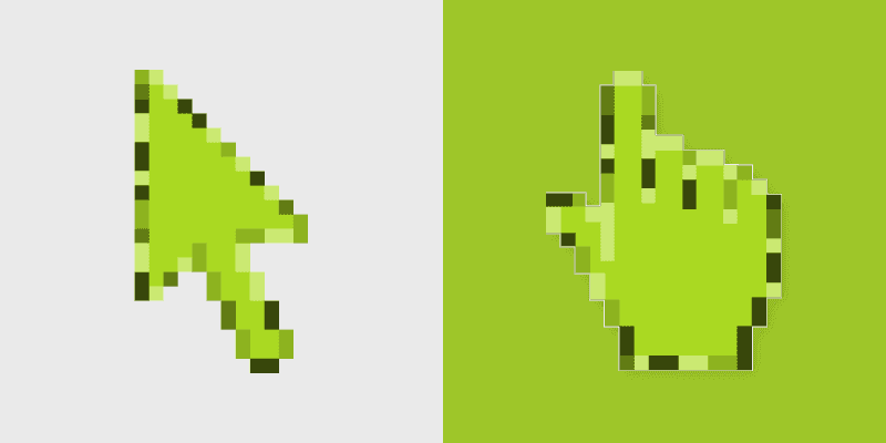 Modern Sheen Green Cursor Pack