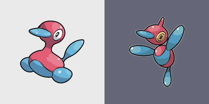 Custom Cursor Pack: Pokémon Porygon & Porygon-Z
