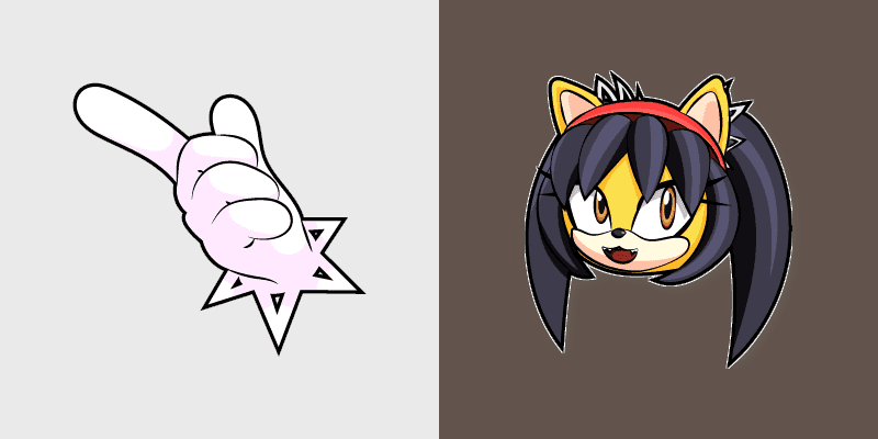 Sonic Honey the Cat Cute Mouse Cursor Pack