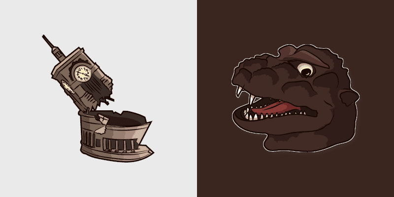 Cute Cursor Godzilla (1954)