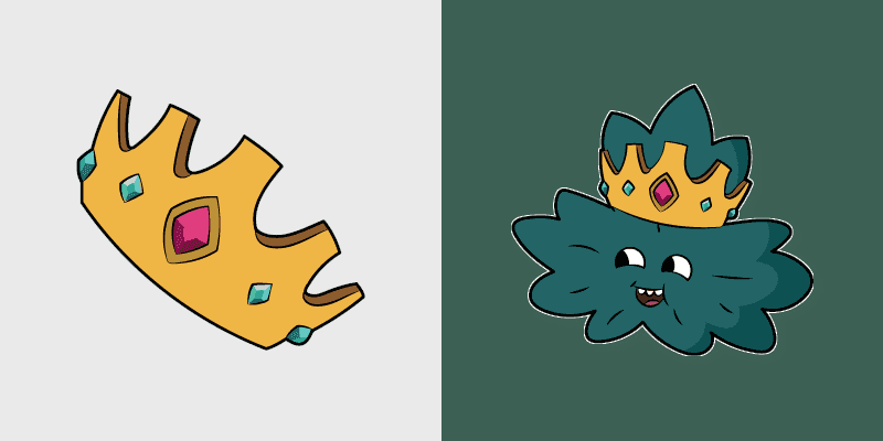 Custom Cursor Kingdom - The King of Leaves