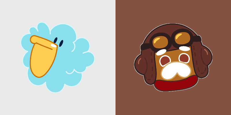 Custom Cursor Collection - Pilot Cookie & Cloud Pelican