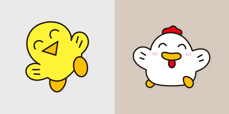 Cute Cursor Pack with Kokkochan & Chiko-kun