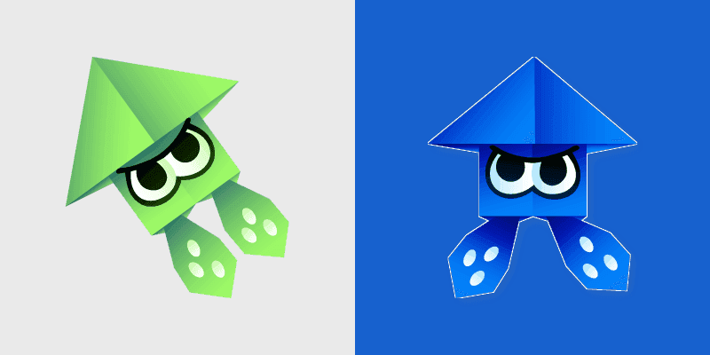 Cute Cursor Pack for Splatoon Origami