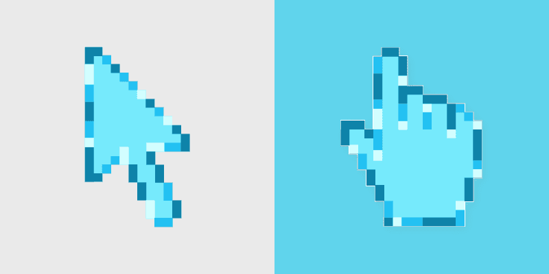 Blue Macaron Cute Cursor