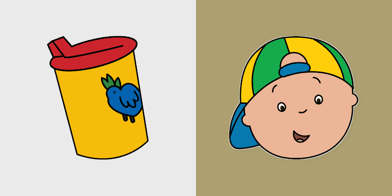 Cute Caillou Custom Cursor Pack