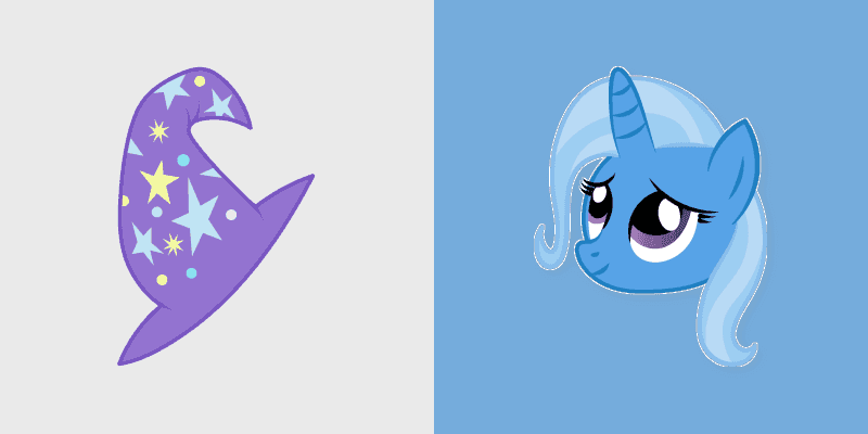 Custom Cursor Pack - My Little Pony Trixie & Purple Hat