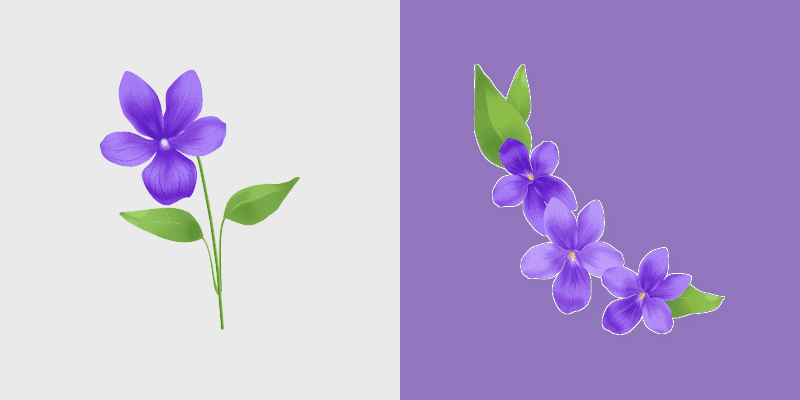 Cute Cursor Viola Delight