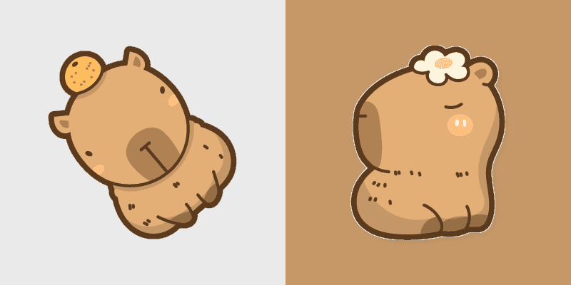 Cute Cursor Pack - Capybara