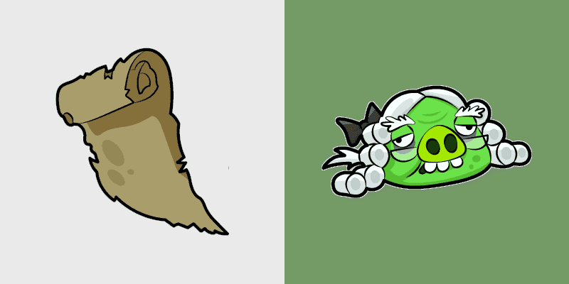 Cute Cursor Pack - Chronicler Pig from Angry Birds