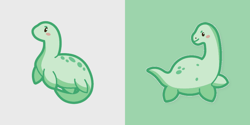 Cute Nessy Cursor Pack
