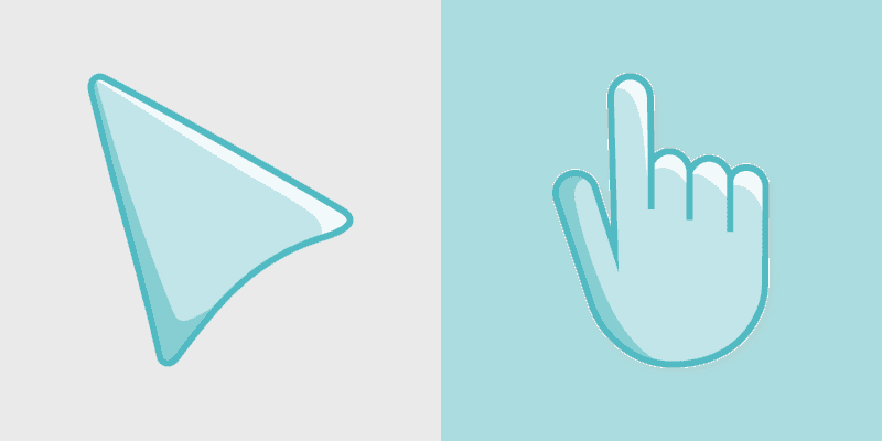 Cute Cursor Powder Blue