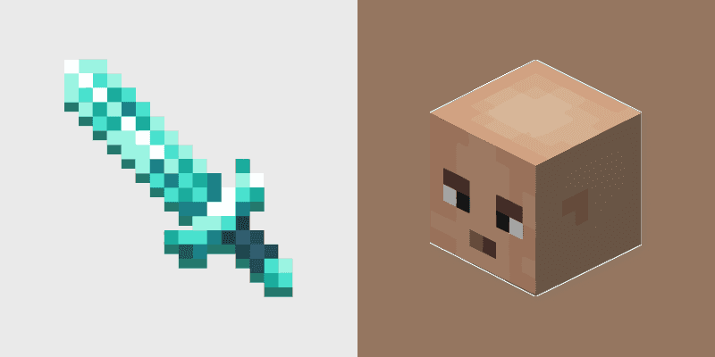 Custom Cursor Pack - Diamond Sword Minecraft