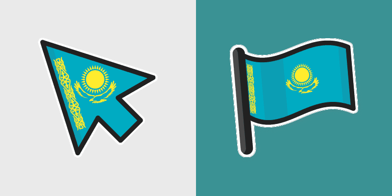 Custom Kazakhstan Cursor Pack