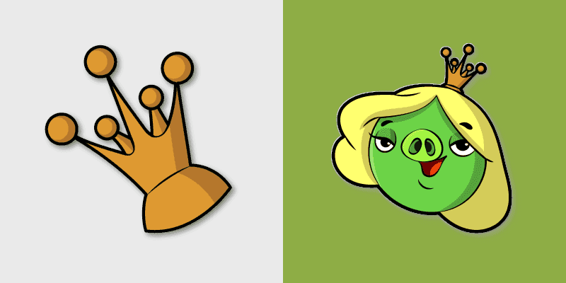 Angry Birds Cute Cursor Pack - Queen Pig