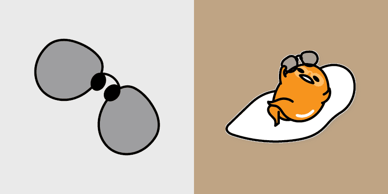 Sunbathing Gudetama